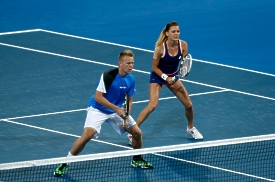 Hopman Cup 2014 - Grzegorz Panfil i Agnieszka Radwańska